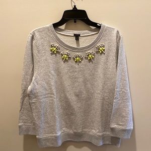 J. Crew sweatshirt w/crystal embellishments